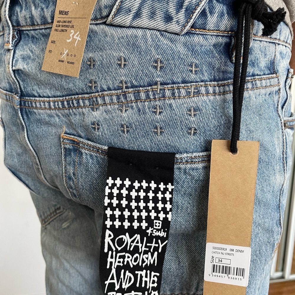 Ksubi Chitch ++   |    Mid-long rise slim tapped leg full length jeans